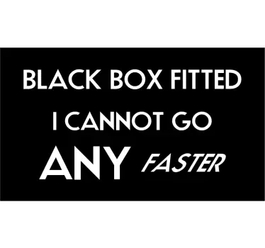 Black Box Car Sticker - TenStickers