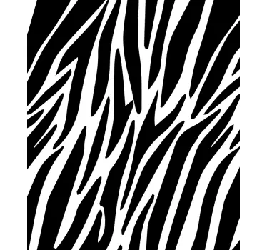 Zebra Print Window Sticker - TenStickers
