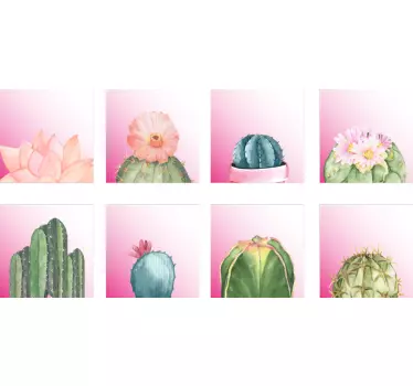 Types of Cactus Wall Stickers - TenStickers