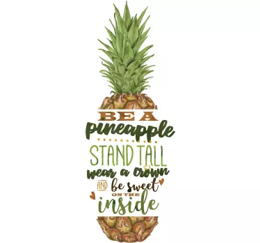 Be a Pineapple Wall Sticker - TenStickers