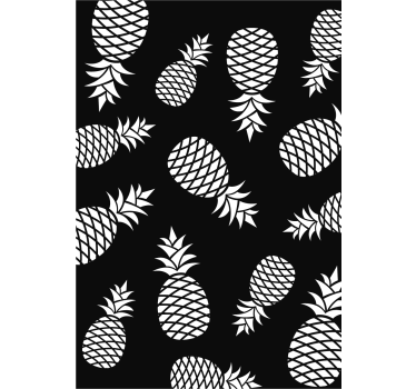 Pineapple Translucent Sticker - TenStickers