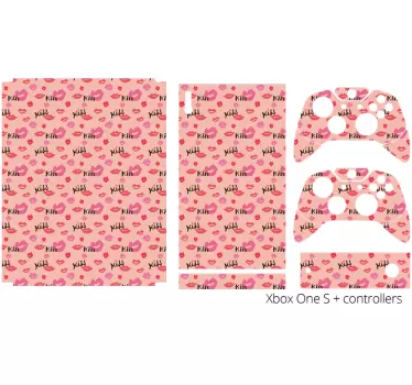 Lip kisses design xbox sticker - TenStickers