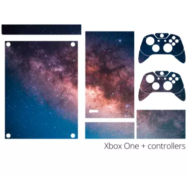 Space galaxy  texture design xbox sticker - TenStickers