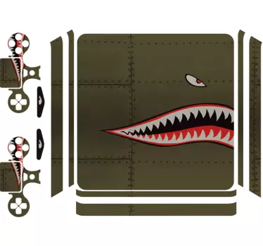 Shark teeth on cushion texture ps4 skin - TenStickers