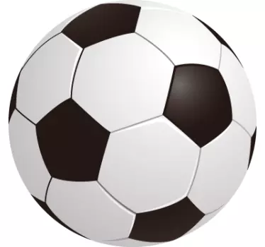Football ball 3d wall sticker for kids - TenStickers