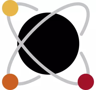 Atom Laptop Sticker - TenStickers