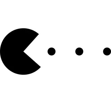 Pacman Laptop Sticker - TenStickers