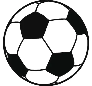 Monochrome Football Wall Sticker - TenStickers
