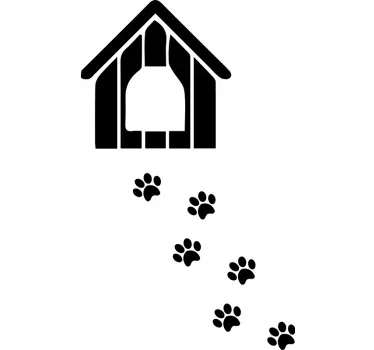 Dog Paw Prints Laptop Sticker - TenStickers