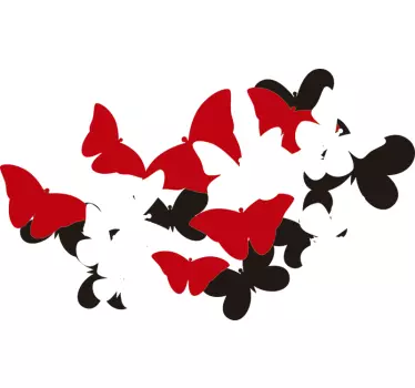 Butterflies Flying Laptop Sticker - TenStickers