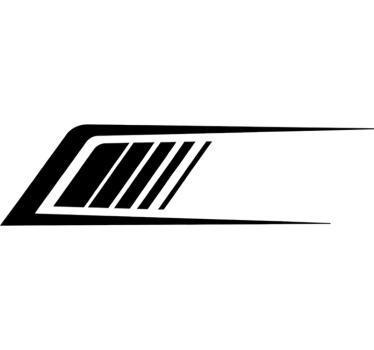 Car sticker diagonal hatch pattern - TenStickers