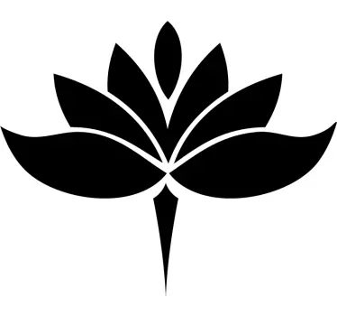 Yoga lotus flower car sticker - TenStickers