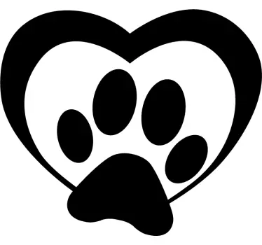 Dog Paw Print Vehicle Sticker - TenStickers