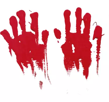 Bloody Hands Vehicle Sticker - TenStickers