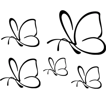 Butterflies Vehicle Sticker - TenStickers