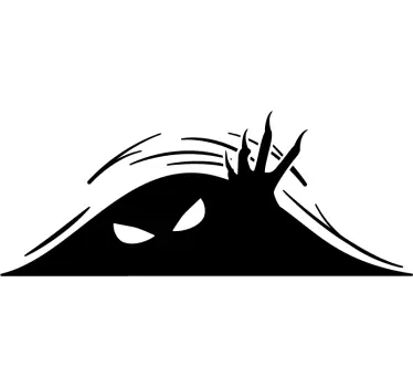 Monster in the boot car sticker - TenStickers