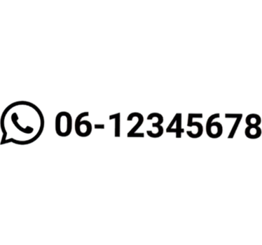 Car sticker with personalized phone number - TenStickers