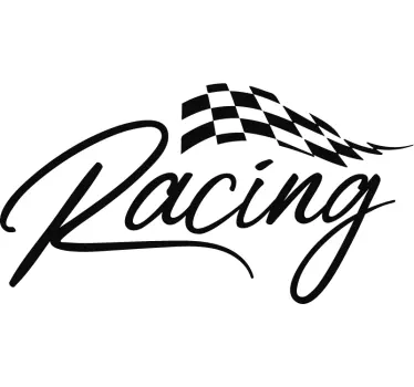 Racing Car Decoration Sticker - TenStickers
