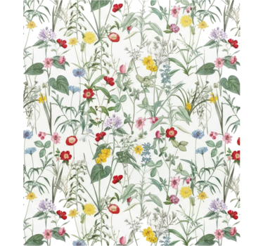 Bright vintage spring flowers window sticker - TenStickers