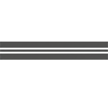 Window sticker dark grey horizontal strips - TenStickers