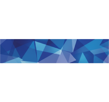 Window sticker blue translucent geometry - TenStickers