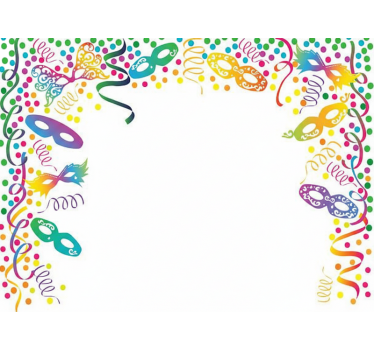 Shop window sticker colorful confetti frame - TenStickers