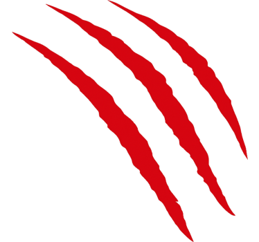 Car sticker red scratch marks - TenStickers