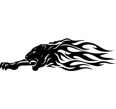 Car sticker black panther - TenStickers