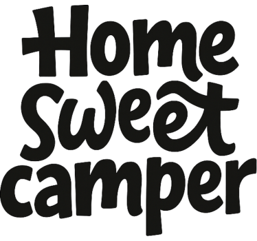 Caravan decal home sweet caravan - TenStickers