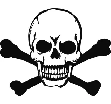 skull for car halloween wall sticker - TenStickers