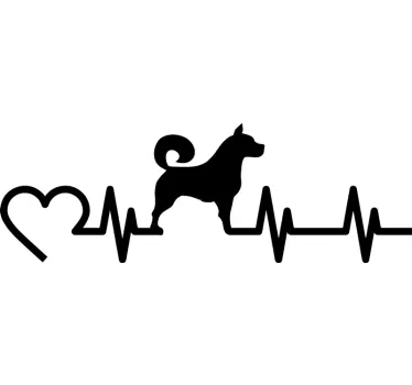Electrogram Dog Car Sticker - TenStickers