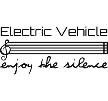 Electric Vehicle Car Sticker - TenStickers
