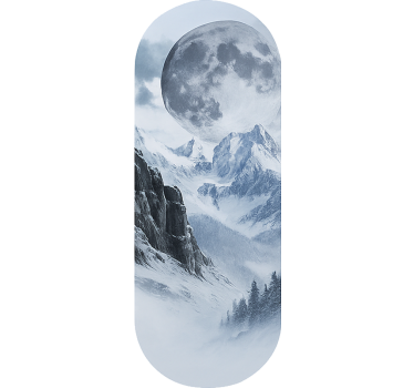 Bike sticker frozen moon frame - TenStickers