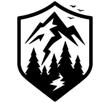 Bike sticker timberline trail decals - TenStickers