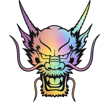 Car sticker with multicolor design - TenStickers