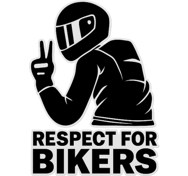 Car sticker respect for bikers - TenStickers