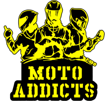 Motorbike sticker moto addicts emblem - TenStickers