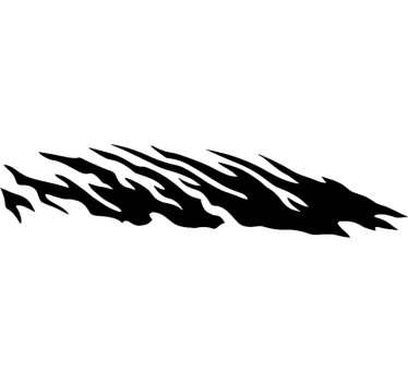 Car sticker tribal monochrome stripes - TenStickers