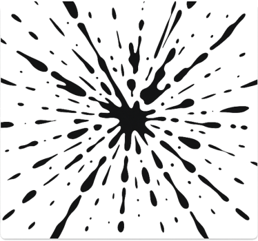Car sticker splash paint design - TenStickers