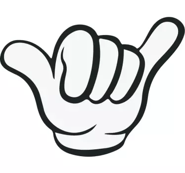 Decorative hand sign  vehicle car sticker - TenStickers