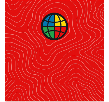 Bike sticker world tour topography - TenStickers