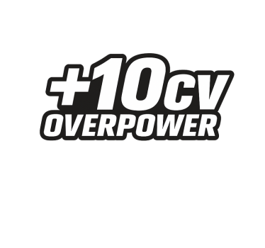Motorbike sticker plus 10 hp - TenStickers