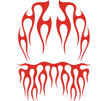 Motorbike sticker inferno rider pack - TenStickers
