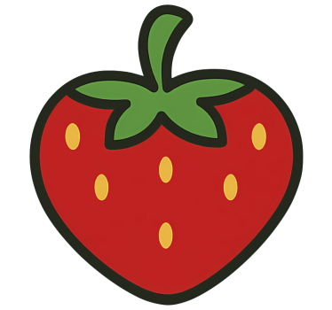 Bike sticker sweet cherry strawberry - TenStickers