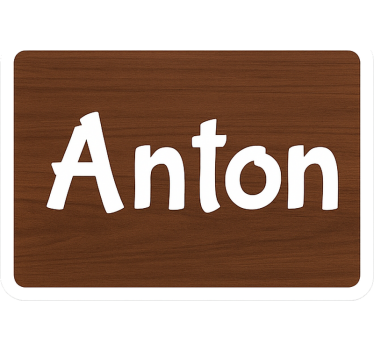 Bike sticker dark wood effect - TenStickers
