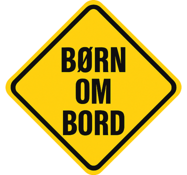 Bike sticker born on board - TenStickers