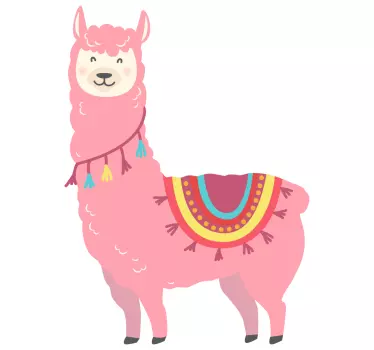 llama rose laptop skin - TenStickers