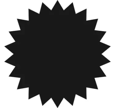 Geometric Circle Shape Blackboard Sticker - TenStickers