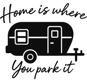 Caravan decal sweet home camper - TenStickers