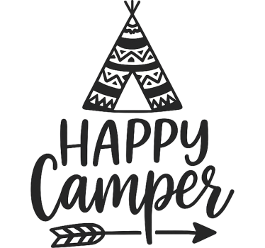Caravan decal boho style teepee - TenStickers